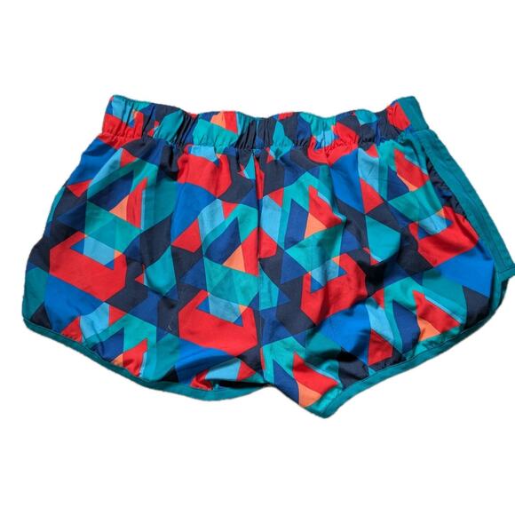 Adidas Athletic Running Shorts Lined Colorful Size Medium - Picture 4 of 5